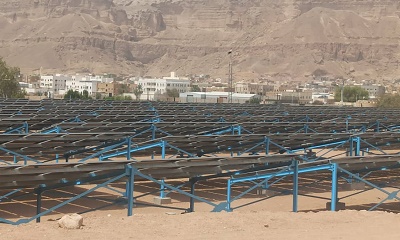 الاستلام الابتدائي لمشروع الطاقة الشمسية 1 ميجاوات بحقل جثمة بمدينة سيئون