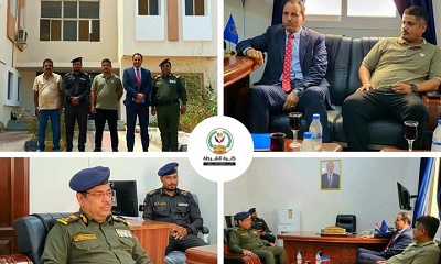 وفد أممي يزور كلية الشرطة بحضرموت