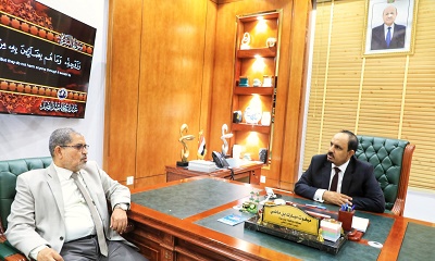 المحافظ بن ماضي يطلع على استعدادات جامعة حضرموت للعام الجامعي الجديد