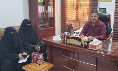 مدير إدارة مكتب التربية والتعليم بالمديرية سيئون يطّلع على برامج جمعية رعاية وتأهيل متلازمة داون ومدرسة الطفل السعيد