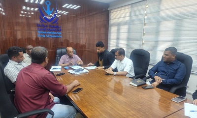 رئيس مجلس إدارة مؤسسة موانئ البحر العربي اليمنية يلتقي المدير التنفيذي لمؤسسة الإبصار الحضرمية الخيرية