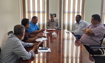 الوكيل باصريح يترأس لقاء لمناقشة التسعيرات الجديدة من الهيئة العليا للأدوية ويطلع على خطة النزولات الميدانية على وكالات ومستوردي الأدوية والمستلزمات الطبية للتأكد من ضبط الأسعار بالمكلا 