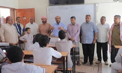 السلطة المحلية وإدارة التربية والتعليم بمديرية القطن يدشّنان العام الدراسي الجديد 2025-2026م