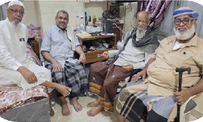 المهندس باصرة يزورالهامة التربوية والتعليمية الاستاذ احمد سعيد باحبارة والاداري الاعلامي حسن باعلي