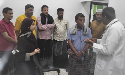 تدشين المخيم الطبي المجاني لرعاية مرضى القلب والضغط والسكري بالشحر