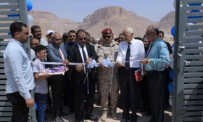 الوكيل العامري يفتتح مشروع تأهيل وتطوير حقل مياه دمون بمديرية تريم