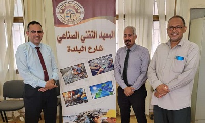 باجابر يستقبل خبير الطاقة والنفط والغاز بالمعهد التقني الصناعي