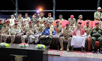الوكيل العامري يشهد الحفل الخطابي والعرض العسكري بمناسبة العيد الوطني الـ63 لثورة 26 سبتمبر بمديرية سيئون