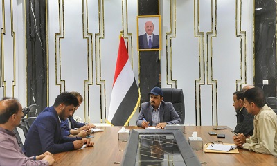 محافظ حضرموت يبحث مع وفد المفوضية السامية لحقوق الإنسان سُبل تعزيز التعاون المشترك
