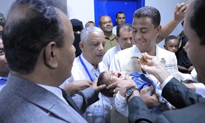 مدير التحصين بن عبيدالله اكثر من(89)طفل وطفله تستهدفهم الحملة الوطنيه للتحصين ضد شلل الاطفال بوادي وصحراء حضرموت