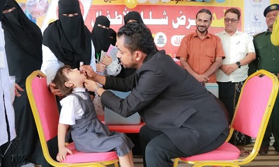 تدشين الجولة الثانية من الحملة الوطنية ضد شلل الأطفال بالشحر