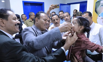 الوكيل العامري يهنئ قيادة الصحة بالوادي والصحراء والبرنامج الوطني للتحصين بنجاح حملة التحصين وتحقيق نسبة تغطية 98%