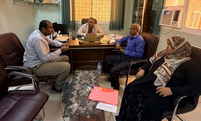 الجمحي يطلع على التحضيرات الجارية لإنعقاد اللقاء العلمي للرابطة الحضرمية للسكري بعنوان ” الرفاهية في قلب رعاية مرضى السكري ” في نوفمبر القادم بالمكلا