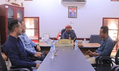 مدير عام شبام يناقش مع مسؤول "برومان" تقييم مشاريع اليونسكو وآثارها على المدينة التاريخية