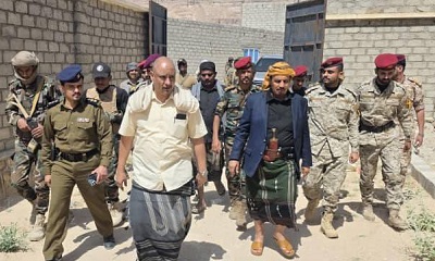 محافظ حضرموت يصل إلى مديرية عمد ويعقد لقاء بقيادة السلطة المحلية بالمديرية