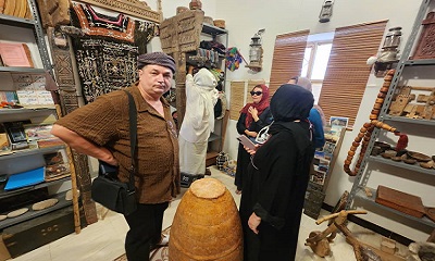 إقبال كبير من السائحين على زيارة متحف النخيل بسيئون