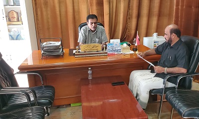 مدير عام مديرية القطن يلتقي مدير إدارة التربية والتعليم بالمديرية