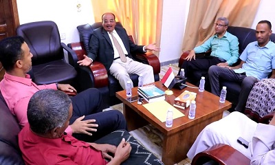 الوكيل التميمي يطلع على خطط وبرامج الاتحاد الشبابي الرياضي لأبناء المحافظات الشرقية بمحافظة حضرموت فرع الوادي والصحراء