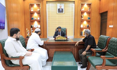 محافظ حضرموت يبحث مع المسؤولين في مركز الكلى ومؤسسة نهد آليات تطوير المركز