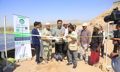 مدير عام مديرية القطن يدشّن مشروعي تأهيل بئري “هينن” و“سقيا البادية” بمنظومات طاقة شمسية ضمن برنامج “سقيا الماء” لمؤسسة البادية