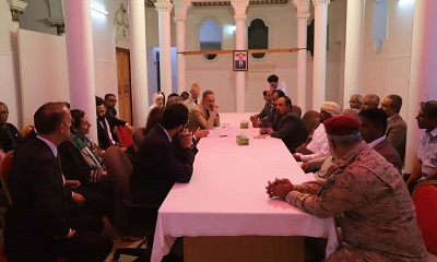 لقاء برئاسة محافظ حضرموت يبحث في سيئون مع وفود الاتحاد الأوروبي وبرنامج الأمم المتحدة الإنمائي واليونيسكو تعزيز التعاون المشترك