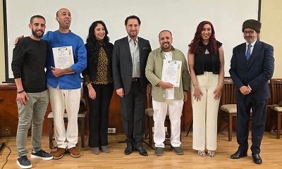 الفنان هيثم الحضرمي ينال درجة الأستاذية في العود بامتياز من بيت العود العربي بالقاهرة