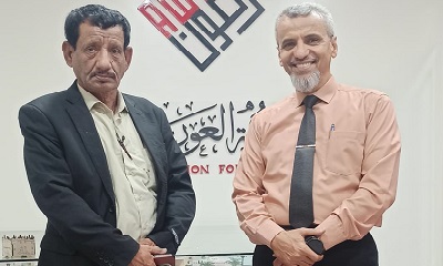 نائب مدير عام مكتب الصحة للمديريات الصحراوية يزور مؤسسة العون بالمكلا