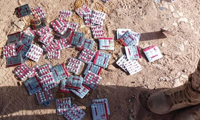 كتيبة حماية وأمن منفذ الوديعة تُحبط تهريب كمية من الحبوب المخدّرة داخل باص نقل جماعي