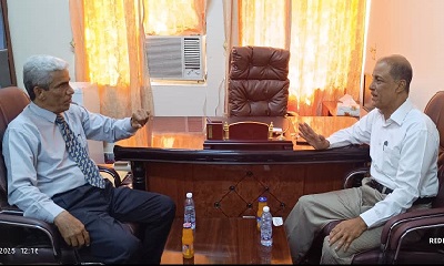 مديري عام مكتبي الإعلام والثقافة العامري وبن دويس يناقشان التحضير للاحتفال بالعيد الوطني 30نوفمبر