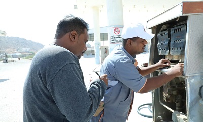تواصل النزولات الميدانية الرقابية على محطات الوقود بساحل حضرموت