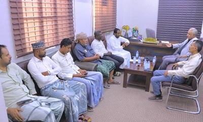 مدير عام سيئون يناقش مع مدير عام الزراعة والري بالوادي والصحراء مشروع تعزيز سلسلة القيمة لنخيل التمور بمديرية سيئون. 