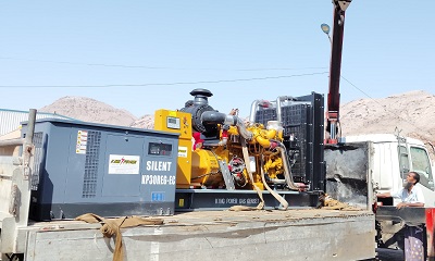 بمتابعة وزير النفط والمعادن الدكتور سعيد الشماسي وبتوجيهات المدير العام التنفيذي المهندس محسن بن حمد وهيط: وصول مولدات الغاز إلى منشأة غاز بروم