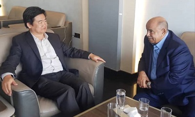 محافظ حضرموت يبحث مع القائم بأعمال السفير الصيني تعزيز الشراكة التنموية وأولوية الاستقرار لاستقطاب الاستثمار