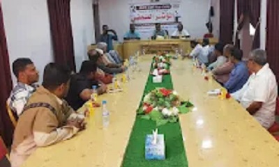 المؤتمر الصحفي للمدير العام لمديرية القطن رئيس المجلس المحلي و رئيس لجنة مهرجان زيارة الهدار للعام 2025م لموسمها الـ 159