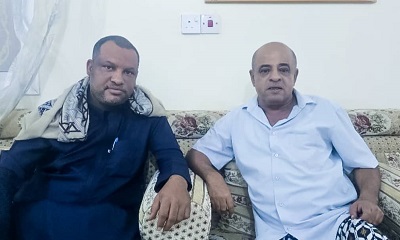 مدير الصحة في بروم ميفع يطمئن على صحة الدكتور محمد بافضل