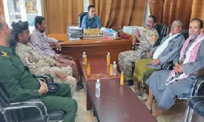 مدير عام مديرية القطن يلتقي العميد الركن عبد الدائم محمد صالح الشعيبي قائد لواء بارشيد 