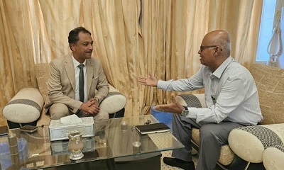 باعوم يبحث مع مدير ضرائب وادي حضرموت إعادة ترتيب النظام الضريبي ووقف الهدر