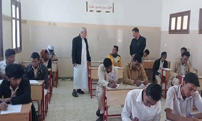 المدير العامري يطّلع على سير الامتحانات بثانويات ابن حم للبنين وتاربة للبنات والرواد الأهلية