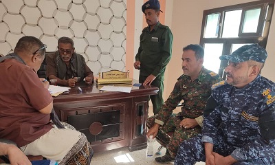 مراسم الاستلام والتسليم في إدارة أمن مديرية يبعث