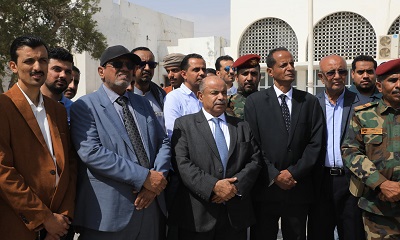 عضو مجلس القيادة الرئاسي الخنبشي يدشن أول الرحلات الدولية لمطار الريان الدولي