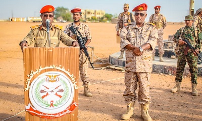 أركان المنطقة العسكرية الثانية يتفقد لواء الريان ويشيد بجاهزيته النموذجية
