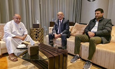 الخنبشي يلتقي محافظ البنك المركزي وقيادة كاك بنك لبحث تعزيز المصارف وضبط السوق