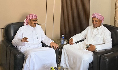 مدير عام مديرية السوم يبحث مع مصلحة شؤون القبائل آليات التنسيق لتعزيز السلم المجتمعي