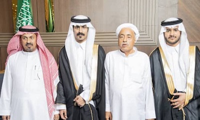 مدير عام شؤون القبائل يهنئ نجلي الشيخ ناصر بن كردفة الصيعري بزفافهما في شرورة