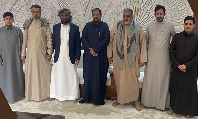 الشيخ عمرو بن حبريش في ضيافة قبيلة آل بطاطي بالرياض