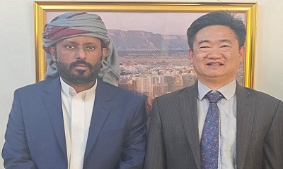 بن حبريش يلتقي القائم بأعمال السفير الصيني في الرياض ويشيد بمواقف الصين الداعمة لقضايا بلادنا