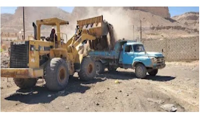 وحدة النظافة والتحسين بمديرية القطن تنفذ حملة نظافة واسعة بجانب منشآت نادي شباب القطن