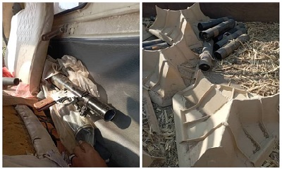 ضبط مدافع هاون وقاذف “آر بي جي” في نقطة الشقين بالساحل الغربي للمكلا