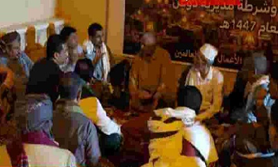 محكمة صيف الابتدائية تقيم الإفطار الجماعي الأول لموظفي المجمع القضائي وإدارة أمن وشرطة دوعن