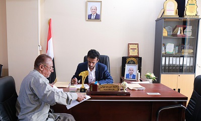 الوكيل الجيلاني يطلع على أوضاع مديرية الريدة وقصيعر واحتياجاتها الخدمية والتنموية